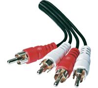 Belkin 2 RCA Male Twin Phono to Phono Dual Audio Cable Lead Wire 1.5m