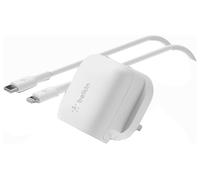 Belkin 20W USB-C Wall Charger With Lightning Cable - White