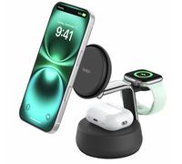 Belkin 25W Qi2 3-In-1 Magsafe Compatible Wireless Charger Dock - Charcoal