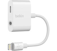 Belkin 3.5 mm Audio Charge Rockstar Adapter iPhone 14 13 12 ProMax MFi-Certified