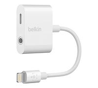 Belkin 3.5 mm Audio + Charge Rockstar (iPhone Aux Adapter/iPhone Charging Adapter), White