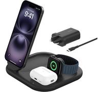 Belkin 3-In-1 Magnetic Foldable Qi2 15W Wireless Charger Psu Iphone Watch
