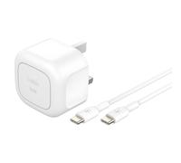 Belkin 30W USB-C Folding Wall Charger + USB-C Cable - White