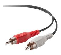 Belkin 3m Pro Series Audio Cable with Dual Phono to RCA Cable - Red/White