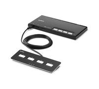 Belkin 4-Port Secure Modular KM Switch PP4.0 W/remote control - 4 computer(s) - 1 local user(s) - 4 x USB - desktop, wall mount - TAA compliant