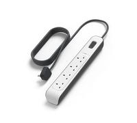 Belkin 4 Way/4 Plug 2 m Surge Protection Extension Lead Strip, White