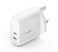 Belkin 40W USB Type C PD Wall Charger (Dual USB-C Ports for 20W Per Port Fast Power Delivery Enabled Charging for iPhone 13, 13 Pro, 13 Pro Max,