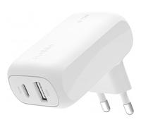 Belkin 42W Dual Port USB-C USB-A Ultra Fast Mains Charger, White