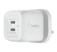 Belkin 45W Power Delivery Dual USB-C GaN Wall Charger-White