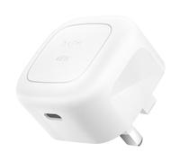 Belkin 45W USB-C Wall Charger Single Port Ultra-Compact PD & PPS Charging Adapter for iPhone & iPad (UK 3-Pin) - White