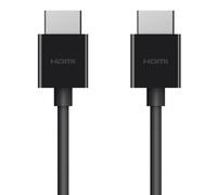 High quality Belkin ultra high speed HDMI 2.1 cable, 4K/Dolby Vision HDR, optimal playback from Apple TV, 2 m - black