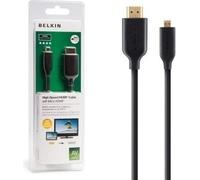 Belkin 5m HDMI- Micro HDMI Male/Male Gold Plated Ultrathin Cable - Black