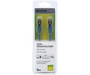 Belkin 5m RJ45 Male to Male Fast CAT5e Snagless Patch Cable - Blue