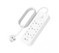 Belkin 6 Socket 2m USB A & C Surge Protected Extension Lead