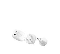 Belkin 70W Triple Port Mains Charger With Uk, Eu And Us Travel Tips One Colour