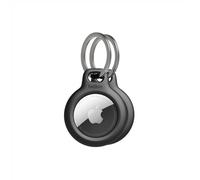 AirTag Case with Key Ring Secure Holder Protective Cover for Air Tag with Scratch Resistance Accessory 2pack Black