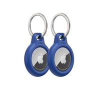 Belkin AirTag Case with Key Ring (Secure Holder Protective Cover for Air Tag with Scratch Resistance Accessory) - 2-pack, Blue, MSC002BTBL