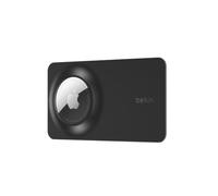 Belkin Apple AirTag Secure Wallet Insert, Thin AirTag Wallet Holder, Accessories for Apple AirTag - Ultra Slim & Flexible Credit Card Size Insert for Purse, Handbag, Pocket, Backpack - Black