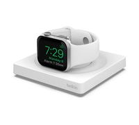 Belkin Apple Watch Charger, MFi Certified Wireless Fast Charging Travel Pad with Nightstand Mode, Minimalist Design and Included USB Type C Cable for Apple Watch Series 8, 7, 6, 5, 4, Ultra and More