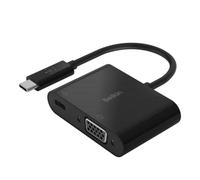 Belkin USB-C to VGA Adapter + Charge (Supports HD 1080p Video Resolution, 60W Passthrough Power for Connected Devices) MacBook Pro VGA Adapter