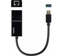 Belkin B2B048 Usb 3.0 Gigabit Ethernet Lan Network Adapter (Compatible With Nintendo Switch), Black