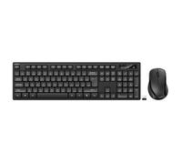 Belkin BBZ010UK keyboard Mouse included Universal RF Wireless + USB UK English Black