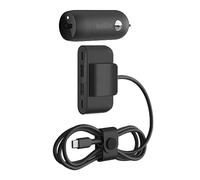 Belkin Boost↑Charge™ 30W Fast Car Charger, Compact Design w/USB-C Power Delivery Port, 4-Port USB Power Extender, Universal Compatibility for iPhone 14, Galaxy S23, Note Series, and More - Black