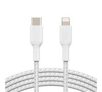 Belkin BOOST CHARGE Lightning to USB-C Cable - Braided - 1m - White
