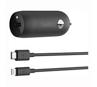 Belkin Boost Charge USB-C Car Charger 18W with 4ft. USB-C to Lightning CABLE (IPHONE Fast Charger for iPhone XS, Max, XR, x, 8, 9 Plus, iPad Pro 10.5-Inch) - Amazon Vine