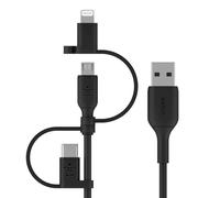 Belkin BOOST CHARGE USB cable 1 m USB A USB C/Micro-USB B/Lightning Black