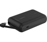 Belkin BoostCharge 10000mAh Power Bank with Integrated USB-C Cable - Black