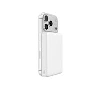 Belkin BoostCharge 10000mAh Magnetic Power Bank with USB C Port - White | 10K Portable Wireless Charger, Magnetic Ring, 2 x USB C Ports, Pre-Charged, Lightweight, Cable included, Air Travel Friendly
