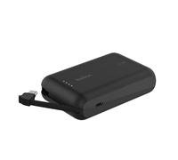 Belkin BoostCharge 10000mAh Power Bank with Integrated USB-C Cable - Black