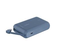 Belkin BoostCharge 10000mAh Power Bank with Integrated USB-C Cable - Blue