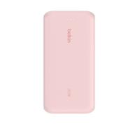 Belkin Portable Charger, Power Bank with Integrated Cable 20K PD 30W - Fast Charging USB-C Power Delivery, Portable Charger for iPhone 16 Series, iPad Pro, Galaxy S25 Series, and More - Pink