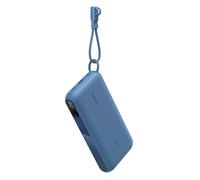 Belkin BoostCharge 20000mAh Power Bank with Digital Battery Display - Blue | 20K Portable Charger, 2 x USB C and 1 x A Port, 20W, Air-Travel Friendly, Pre-Charged, Detachable USB-C Cable Included