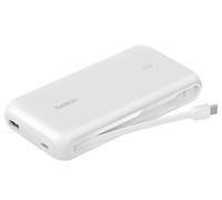 Belkin Portable Charger, Power Bank with Integrated Cable 20K PD 30W - Fast Charging USB-C Power Delivery, Portable Charger for iPhone 16 Series, iPad Pro, Galaxy S25 Series, and More - Blue