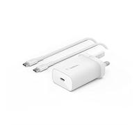 Belkin BoostCharge 25W Wall Charger with PPS, USB-C Power Delivery, Fast Phone Charger for iPhone 17, Air, Samsung Galaxy, iPad, Pixel, tablet and more - USB charger plug with Type C Cable included