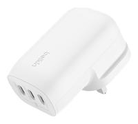 Belkin BoostCharge 3-Port USB-C Power Charger with 67W PPS(It comes with EU Plug), New