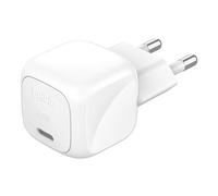 Belkin BoostCharge 30W Mains Charger (Compact and Portable, USB-C Power Delivery, for all iPhone 16, 15, 14, 13, Samsung Galaxy S24, S23, iPad, AirPods, Tablets, etc., White)