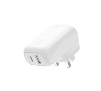 Belkin BoostCharge 42W Dual Port Wall Charger, USB-C + USB-A Charger Fast Charging for Apple iPhone 17, iPhone Air, 16, 15, 14, Samsung Galaxy S25, Pixel 10, iPad, AirPods, Tablet & More - White