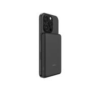 Belkin BoostCharge Magnetic Power Bank 5000mAh, Slim Portable Charger with Magnetic Ring and USB C Port, Battery Pack for iPhone, Galaxy, Pixelsnap, iPad, Tablet - USB C Cable Included - Black