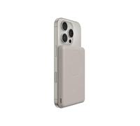 Belkin BoostCharge Magnetic Power Bank 5000mAh, Slim Portable Charger with Magnetic Ring and USB C Port, Battery Pack for iPhone, Galaxy, Pixelsnap, iPad, Tablet - USB C Cable Included - Sand