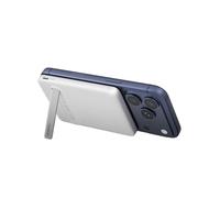 Belkin BoostCharge 5000mAh Slim Magnetic Power Bank with Kickstand - White | 5K Qi2 Portable Wireless Charger, Magnetic Ring and USB C Port, Pre-Charged, Lightweight, Cable included, Air Travel Friendly