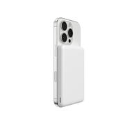 Belkin BoostCharge 5000mAh Slim Magnetic Power Bank with USB C Port - White | 5K Portable Wireless Charger, Magnetic Ring and USB C Port, Pre-Charged, Lightweight, Cable included, Air Travel Friendly