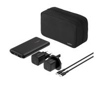 Belkin Portable Charger, 5-in-1 Power Bundle with 10000 mAh Power Bank, 2-25W USB-C Charging Block, EU/UK Plug, 60W USB-C Cable, and Travel Pouch - Fast Charging for Multiple Devices, Compact Design