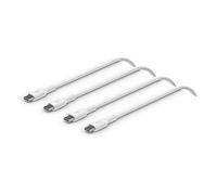 USB-C TO USB-C BRAIDED PVC WHT 1M X2