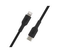 Belkin BoostCharge Braided USB-C to Lightning Cable 1m Black (CAA004BT1MBK)