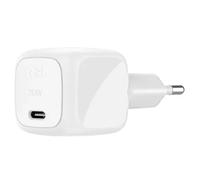 Belkin BoostCharge 30W Mains Charger (Compact and Portable, USB-C Power Delivery, for all iPhone 16, 15, 14, 13, Samsung Galaxy S24, S23, iPad, AirPods, Tablets, etc., White)