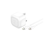 Belkin BoostCharge Compact Wall Charger 30W, Travel-friendly USB-C Power Delivery Fast Charging for Apple iPhone 17, Air, Samsung Galaxy S25, Pixel, iPad, AirPods, Tablet - With Type C Cable - White